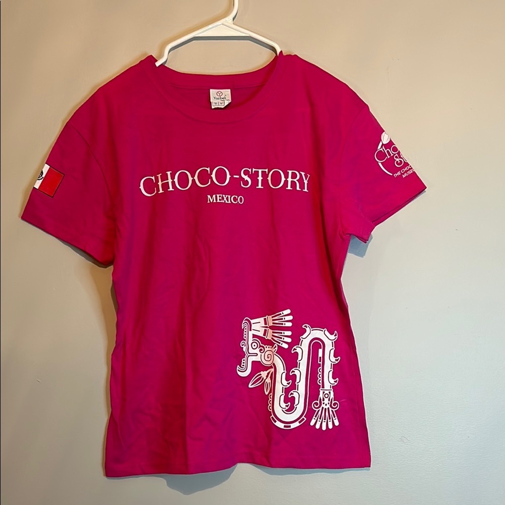 Pink Short Sleeve Tee with Crew Neck